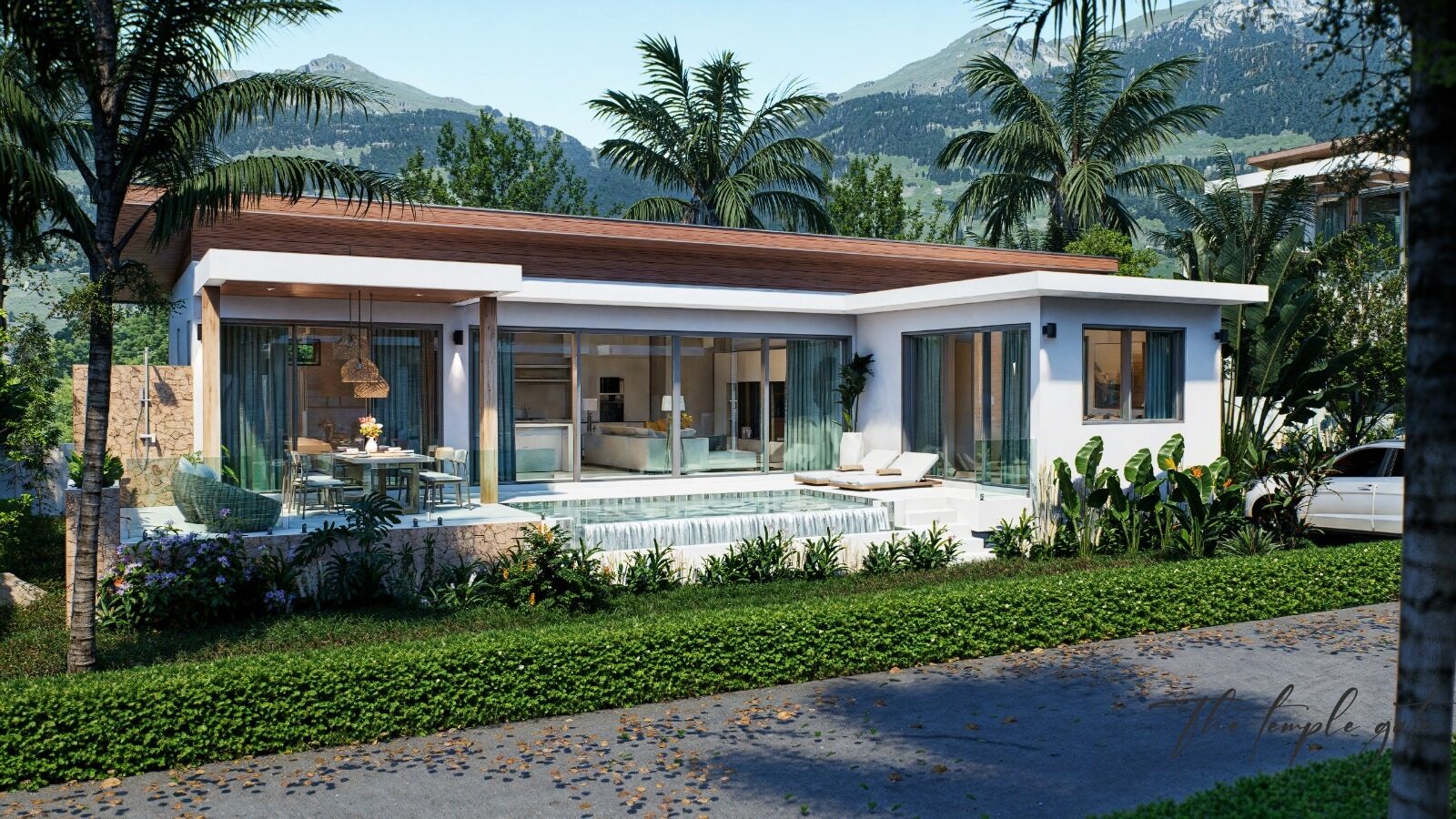 Villa Nori, Lamai, projet sur plan